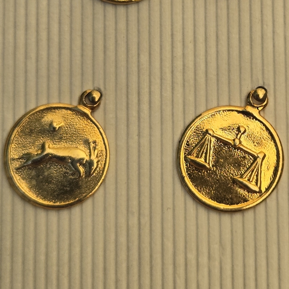 Gold Zodiac Pendant Necklace You Choose 1 - Picture 7 of 12